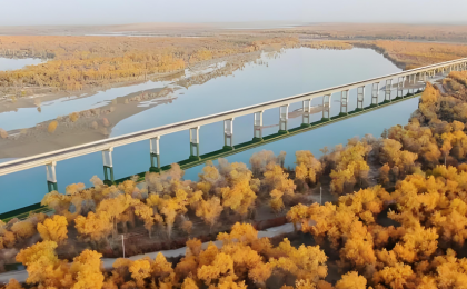 光伏板下“锁”住7750亩流沙