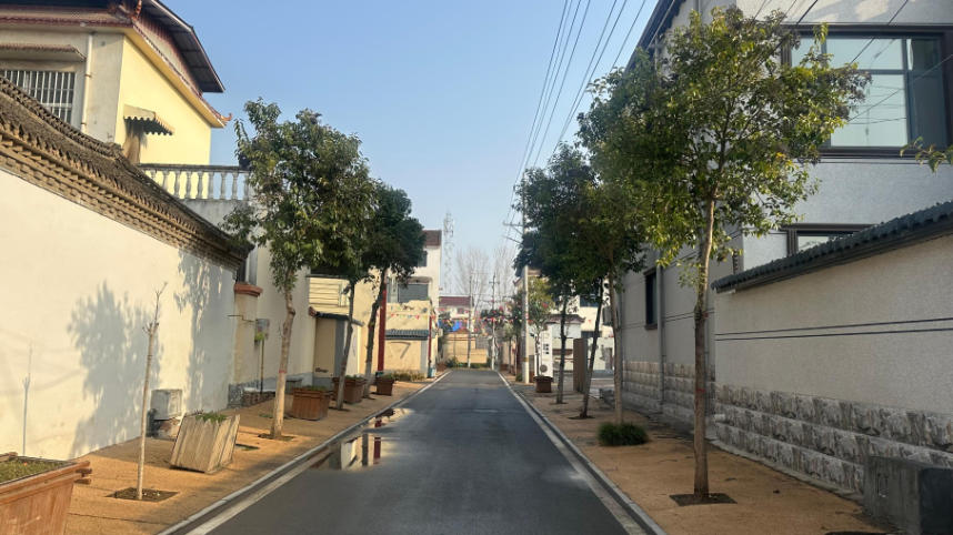宋庄村干净整洁的街道。.jpg